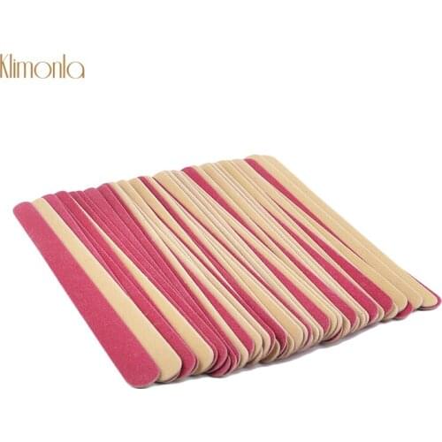 100pcs/lot Wooden Nail File 150/150 Grits Sanding Nail Polish Blocks Pedicure Manicure Nail Art Accessories Tools