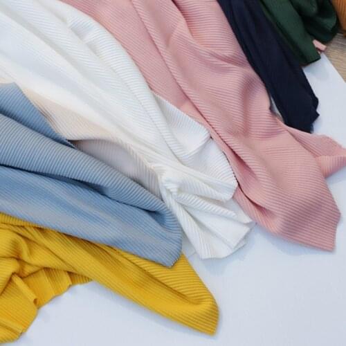 Elastic knitted cotton fabric for baby sweater pants Clothing making fabric