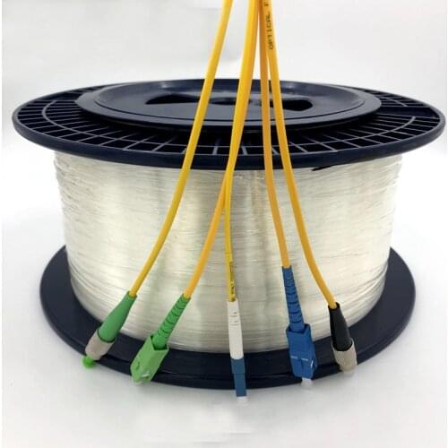 FTTH SC FC LC 1KM OTDR Launch Cable Box Fiber Ring G652D singlemode Single Bare fiber disk OTDR Fiber cable