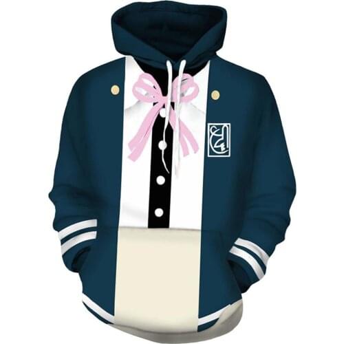 Danganronpa Chiaki Nanami Cosplay Hoodie Adult Hooded Sweatshirt Pullover