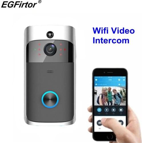 Intelligent WIFI Video Door Ring Wireless Video Door Ring Mobile Phone Remote Home Monitoring Video Speech Interview