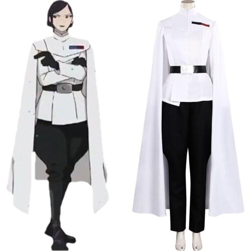 Star Cosplay Wars: Visions Jedi Knight Cosplay Costume White Uniform Outfits Halloween Carnival Suit