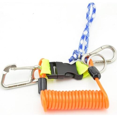 Mounchain Diving Camera Spring Coil Lanyard with Coiled Quick Release Buckle Swimming pool and accessories