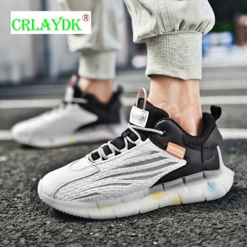 CRLAYDK Mens Sneakers Casual Flat Outdoor Running Shoes Sports Basketball Student Boys Tennis Ankle Fashion Walking Footwear