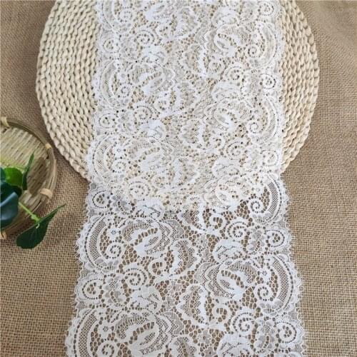 21CM wide stretch with whisker lace decorative African lace fabric white lace sewn underwear lace E2981