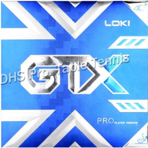 LOKI GTX Professional Sticky Table Tennis Rubber Strong Spin High Elastic Blue Sponge Pips In Pingpong Rubber for Attack Loop