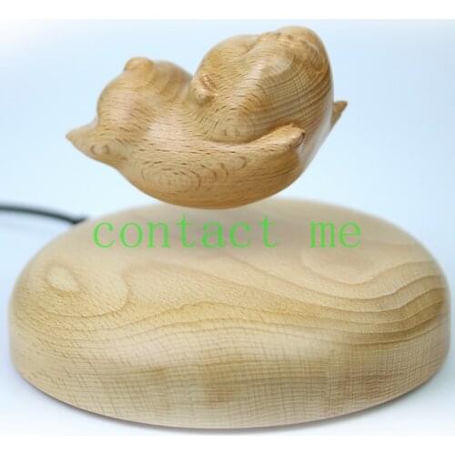 Beech magnetic levitation lucky flying pig, creative birthday gift, gift for boyfriend, gift for girlfriend, ornament doll