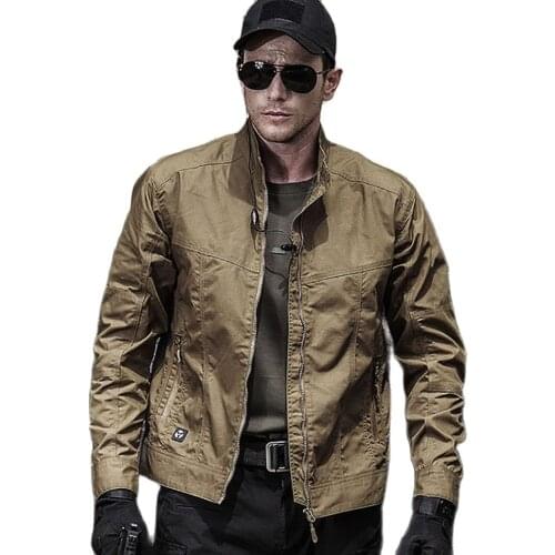 2021 Spring Autumn Men Tactics Short Jacket Windproof Waterproof Military Outwear Coat Special Arms Jacket