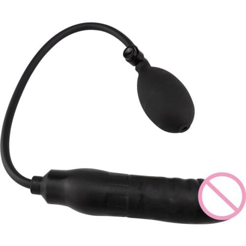 Inflatable inflatable simulation penis anal expander, back court plug, anal plug, adult masturbation device