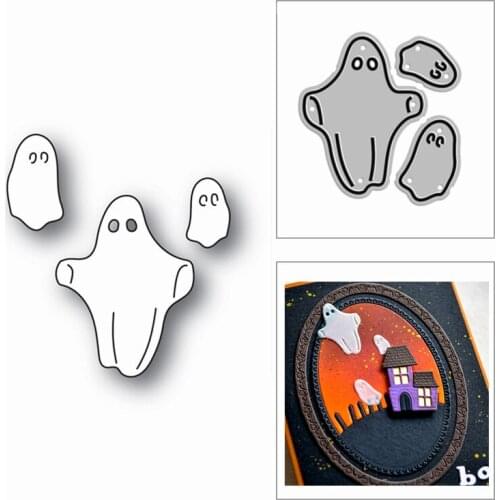 New Halloween Cute Ghost 2020 Metal Cutting Dies for DIY Scrapbooking Paper and Card Making Decorative Embossing Craft No Stamps