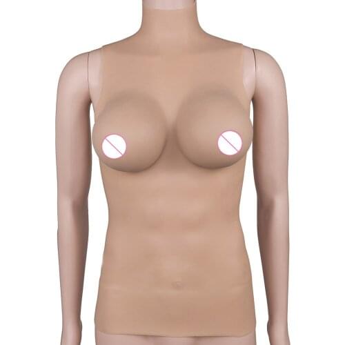 New New Fullbody Integral Forming Silicone Suit CD TG Drag Queen I Cup Boobs Size S/M/L Bras Sexy Hot Sale