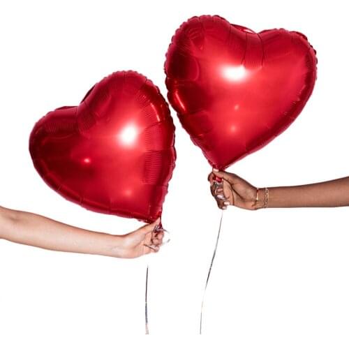 Amawill 10/20/30 Pcs 18 Inch Foil Star Heart Balloons Marriage Valentines Day Christmas St. Patricks Day Birthday Party Decor