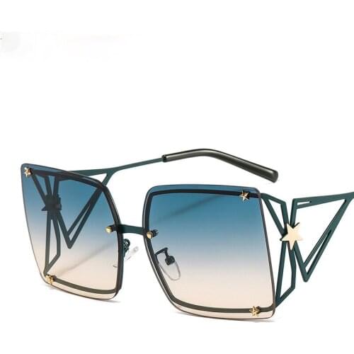 2021 Fashion Big Frame Sunglasses Women Men Square Driving Glasses Male High Quality Star Sun Glasses UV400 Shades Gafas De Sol