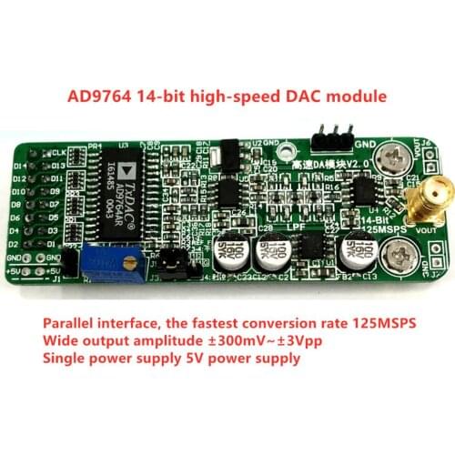 High-speed DA AD9764 module 14-bit parallel DA 125M waveform generation FPGA development board