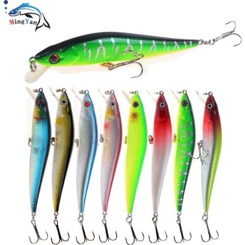 1pcs Hard Minnow Fishing Lure 11.5cm 10g Floating Crankbait Wobblers Isca Artificial Bait for Trout Bass Carp Lures Pesca