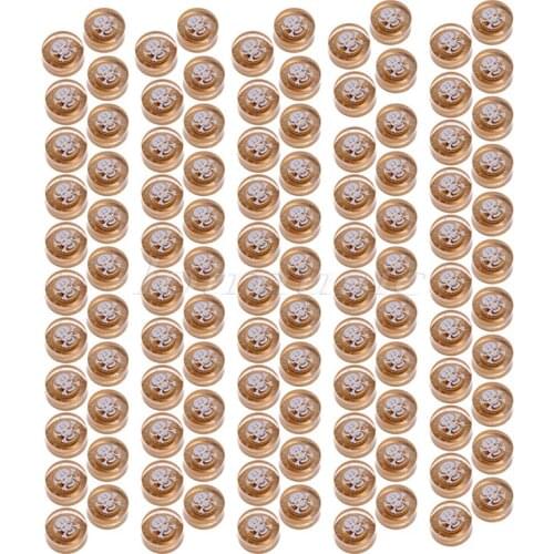 100Pcs New Style Gold/ skull Logo Knobs for Electric Guitar Parts