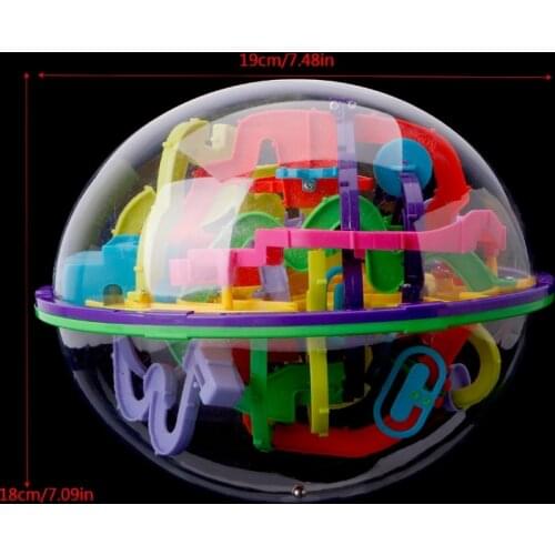 2021 New 299 Barriers 3D Magic Intellect Ball Balance Maze Game Puzzle Globe Toy Kid Gift