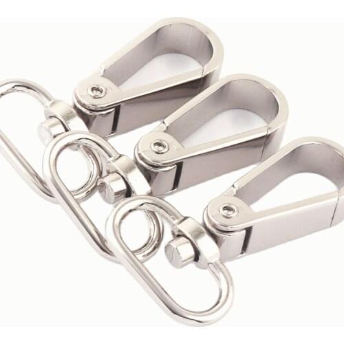 25mm Silver Swivel Clasps Claw Dog Hook Lobster Clasp Purse Hardware Bag Handbag Lanyard Clasp Strap Webbing Clip Key Ring Clasp