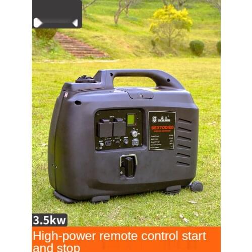 Gasoline generator household 220v small 3KW variable frequency remote control electric start 3000W high power portable