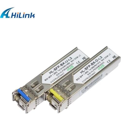 Free Shipping! 5pair 1.25G Single Fiber SFP Transceiver 3KM WDM SFP 1310/1550nm 1.25Gb WDM SC/LC Connector DDM