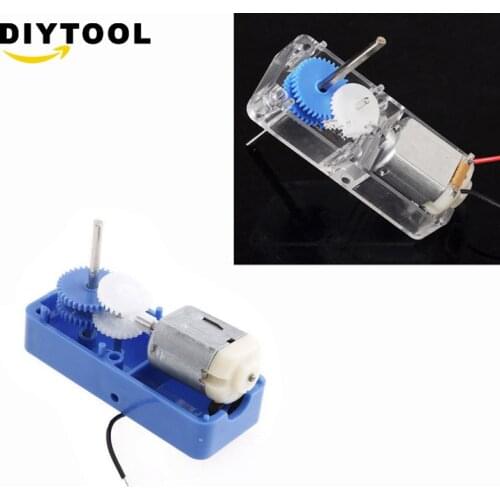 DC1.5-6V 1:94 Mini Electric Reduction Box DC Gear Motor Biaxial Output for DIY Robot Car Engine Toys Parts