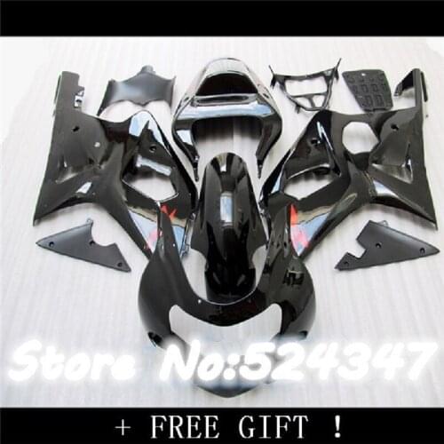 For GSXR 1000 2000 2001 2002 ABS Fairing Kits GSXR1000 K1 K2 00 01 02 2000 2001 2002 all Black-Dor for SUZUKI D