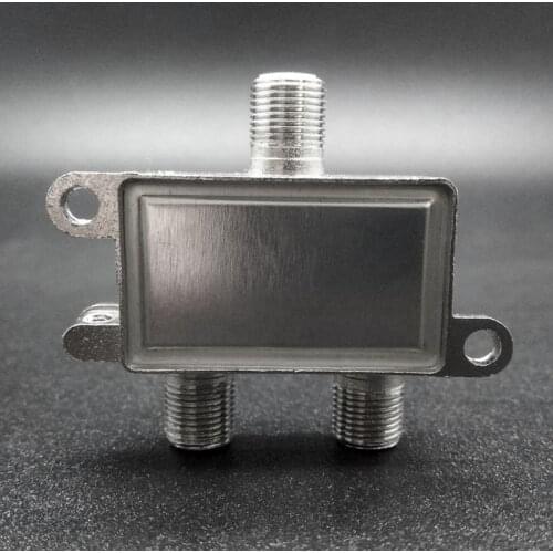 5-2400MHz 2 Way Digital Coax Cable Splitter Bi-Direction Satellite TV Signal Receiver Connector for SATV/CATV