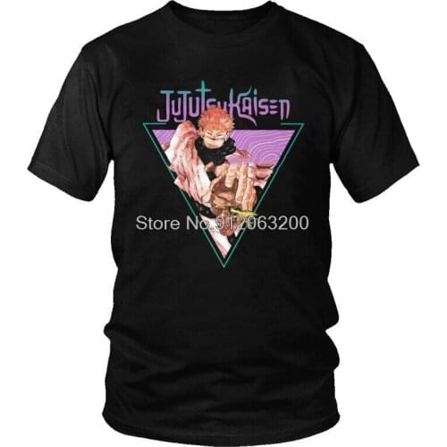 Tvoe Jujutsu Kaisen Ryomen Sukuna T-shirt Mens Fashion T Shirt Short Sleeve Cotton Anime Manga Tshirt Unique Tees Tops