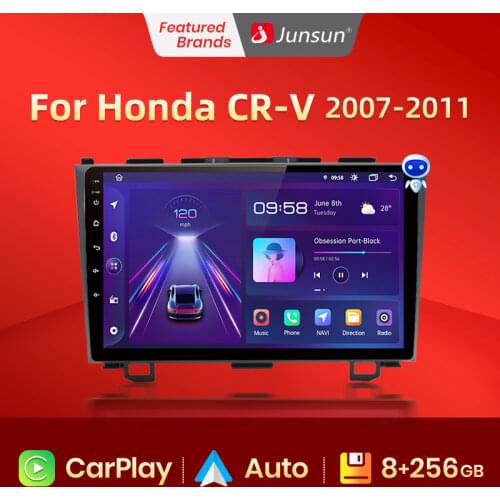 Junsun V1 2G+32G Android 10.0 4G Car Radio Multimedia Player Navi GPS 2 Din For Honda CRV CR-V 3 2006 2007 2008 2009 2010 2011