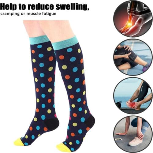 52 Styles Compression Stockings Women Men 20-30 MmHg for Graduated Athletic Running Flight Travel Nurses Cycling Compress Socks