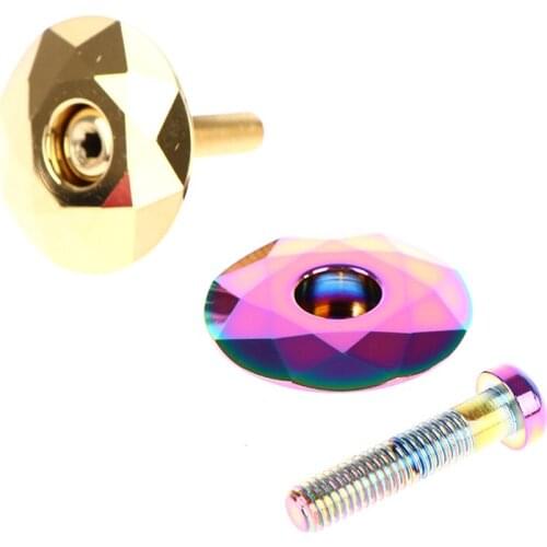 MTB Road Bike Bowl Cover Bicycle Stem Top Cap for 28.6mm Fork Tube Headset Cap Cycling Accessories