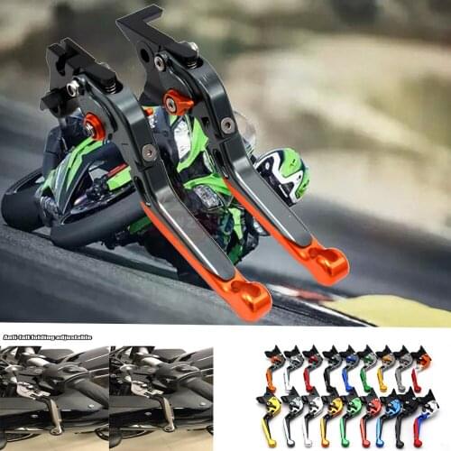 Laser Logo Folding Extendable Motorcycle Brake Clutch Levers For Suzuki GSX-R750 2006 2007 2008 2009 2010