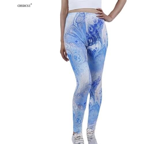 CHSDCSI Women Yuga Leggings Fitness Running Sportswear Leggin High Waist Gym Stretchy floral Printing Mujer Breathable Stretch