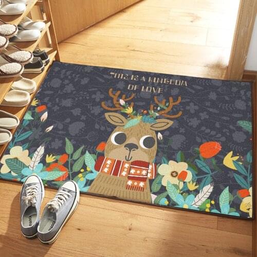 Cartoom Cute Rug Home Nordic Carpet Anime Rug Absorbent Footmat Childrens Bedroom Carpet External Entrance Doormat