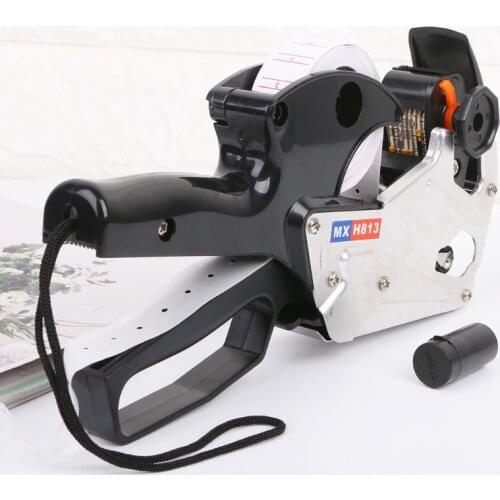 YYDS MX-H813 A-line 8 Digits Price Tag Gun Labeler Labeller Label Paper For Retail Store Pricing Tag Display Tool + Ink Roller