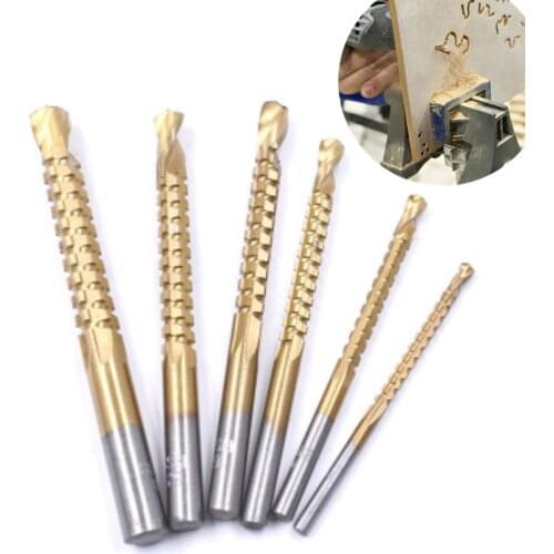 6pcs/set Cobalt Drill Bit Set Spiral Screw Metric Composite Tap Drill Bit Tap Twist Drill Bit Set Multi-function Metal Specia