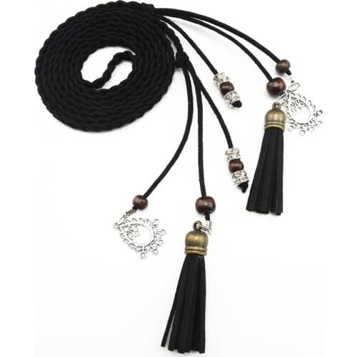 The New All-match Dress Weave Belt Lady Belts Adult Knotted Metal Fine Belt Fashion Matching Jeans Ladies Belt