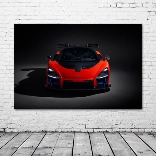 Supercar Wallpaper McLaren Senna Sport Car Vehicle Posters and Prints Canvas Wall Art Wooden DIY Framed Paintings For Home Decor