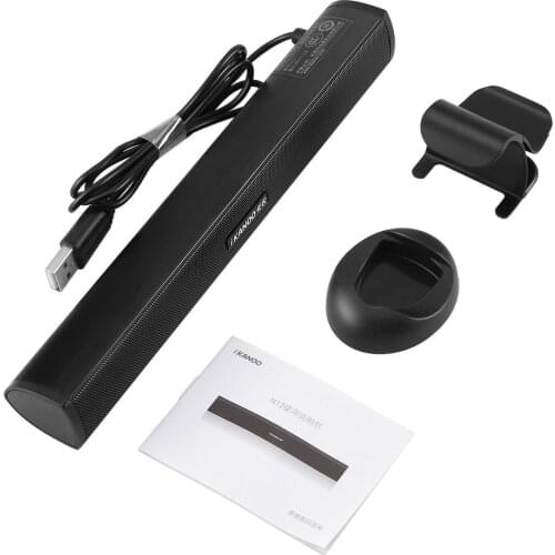 Mini Portable USB 2.0 Stick Soundbar Speaker Subwoofer Loudspeaker Notebook Speaker For Laptop Computer Tablet PC Drop Shipping