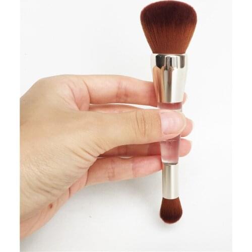 TME-SERIES WET/DRY EVEN SKIN BRUSH - Double-ended Face & Concealer Coverage Blender Brush - Beauty Makeup Blender Tool
