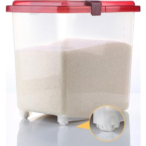 Zq Rice Bucket Household 20 Jin Non-50 Jin Flour Rice Pot Moisture and Insect Proof Seal Water Tank 10 Jin Rice Storage Box
