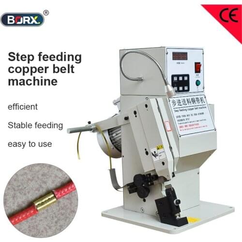 Step feeding copper belt riveting machine copper cut forming press equipment for electric LED wires connection