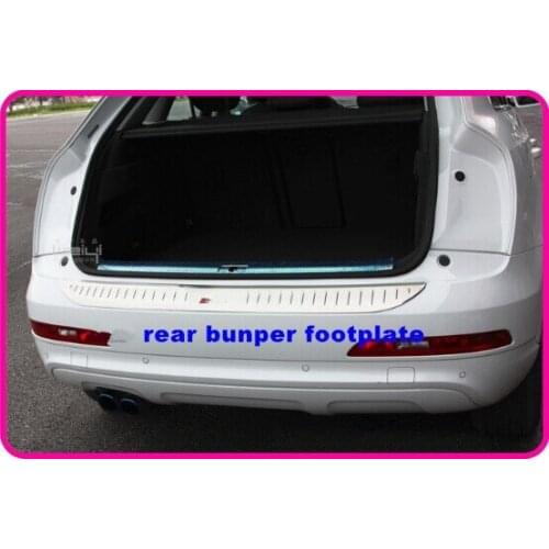 Higher starstainless steel car rear trunk decoration scuff plate,protection sticker for Audi Q3 2013-2017