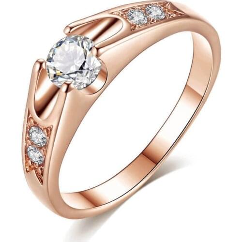 Women Ring Wedding Jewelry Fashion Design Zircon Ring Lady Jewelry Accessories Anniversary Gift Charm Individuality Color Party