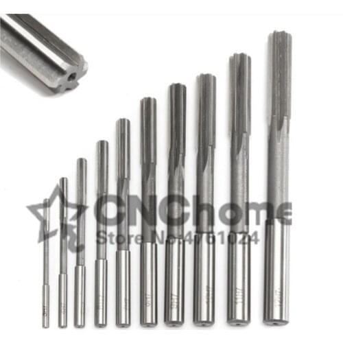 10Pcs/Set HSS Straight Shank Chucking Reamer Milling Cutter Tool 3/4/5/6/7/8/9/10/11/12mm