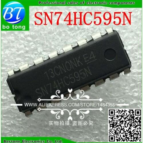 200PCS SN74HC595N DIP16 SN74HC595 DIP 74HC595N 74HC595 new and original IC