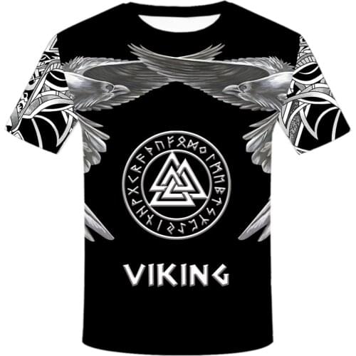 2021 Newest Viking Tattoo Tshirt 3D Print T-shirt Men Women Ropa hombre Casual Streetwear O-neck Tee Shirt Homme Harajuku tshirt