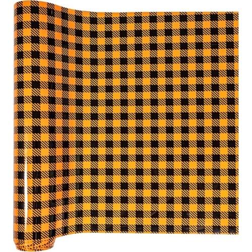 3D Grid Yellow Lines Vinyl HTV For T-Shirt Heat Transfer Vinyl Iron On Heat Press DIY Logo Easy To Cut Weed Decor Film Wholesale