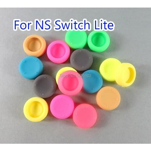4pcs For Nintendo Switch lite NS Joy Con Controller Thumbsticks Grips Cover Silicone Anti-Slip Enhanced Thumb Stick Cap
