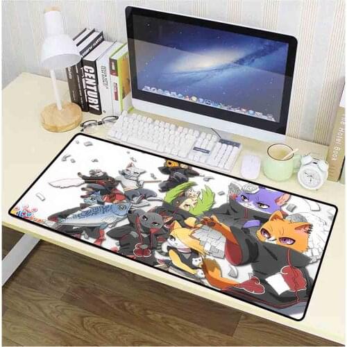 XGZ Anime Mouse Pad Cat Pattern Large Game Mouse Pad Computer Notebook Home Office Keyboard Desk Mat Xxl